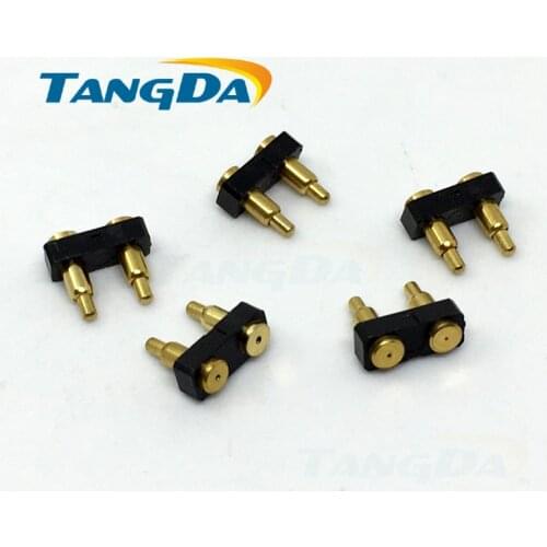 Pogo pin connector 2P pogopin 2pin 3.5 pitch:3.5mm height: 4-10mm series Probe spring needle electronic contact needle power AG