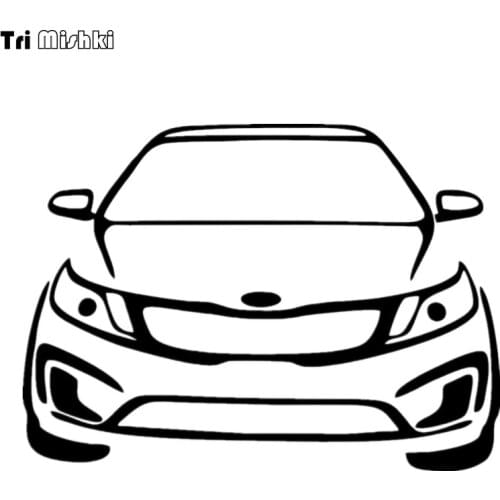 Tri Mishki HZX013# 20*14.5cm Car shape car sticker Vinyl Decals auto Motorcycle Accessories sticker reflective