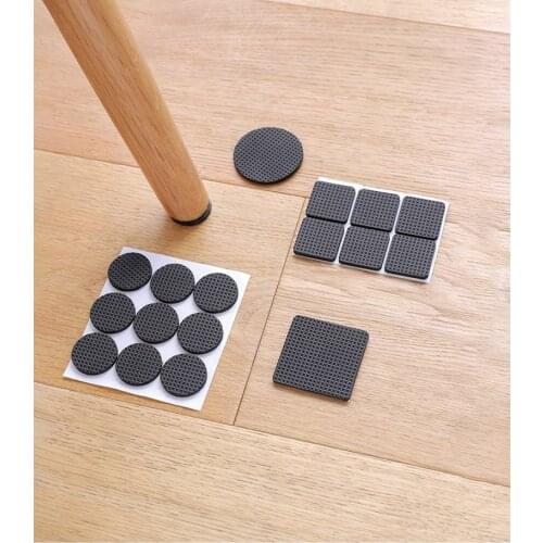 Furniture Leg Corner Mute Wear-resistant Anti-slip Stickers Protective Stool Foot Cover Mat Table Chair Foot Pads Table Foot Pad