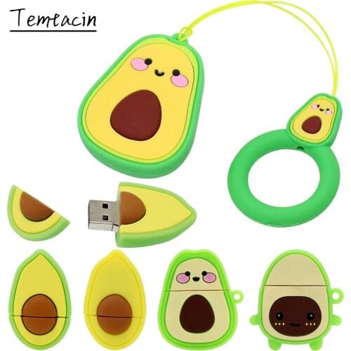 Avocado Pendrive 64GB Personalised Pen drive 4 8 32 128 16 256 gb cle usb Flash Drive Memory Stick Lovely Mini 8GB 256GB U Disk