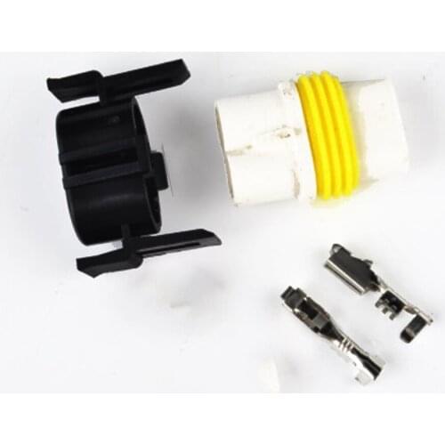 1set Car Motorcycle H11 Waterproof Ceramics Connector DIY Male Female Quick Adapter Connector Terminals Plug Kit