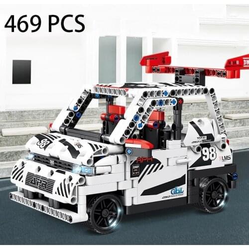 High-tech series Pull Back Racing Car Building Blocks Creator Mini Speed Vehicle Bricks SUV Modle Toys For Kid Birthday Gifts