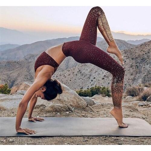 ATHVOTAR Seamless Leggings Women Fitness Push Up Sporty Leggins High Waist Bronzing Elastic Clothings