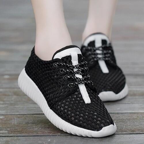 Weweya 2019 Hollow Design Women Sneakers New Fashion Mesh Vulcanize Couple Shoes Ladies Trainers Woman Casual Shoes Loafers