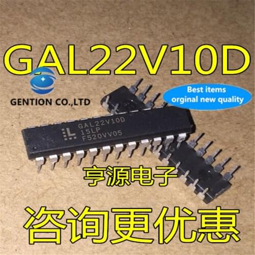 10Pcs GAL22V10D-15LP GAL22V10D GAL22V10D-15LPN DIP-24 in stock 100% new and original