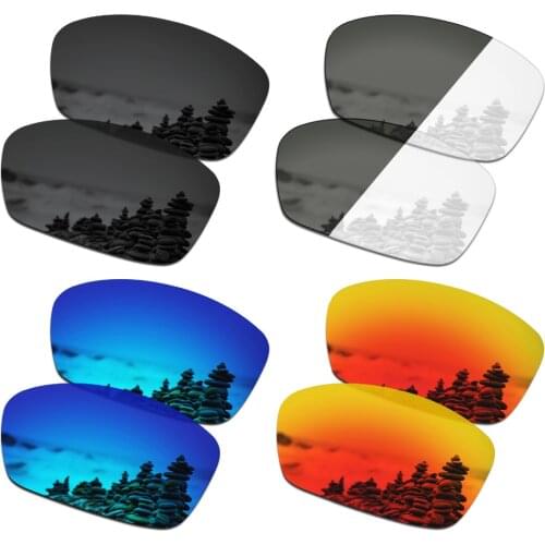 SmartVLT 4 Pairs Polarized Sunglasses Replacement Lenses for Oakley Plaintiff Squared - 4 Colors