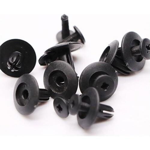 50Pcs Universal 6mm Screw Buckle Bumper Mudguard Fender Trunk For BYD Hyundai Kia