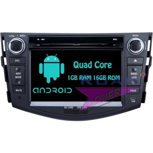 Roadloevr Android 6.0 Quad Core 2 Din Car DVD Player GPS Navigation For Toyota RAV4 2006-2012 Stereo PC System Unit Automagnitol