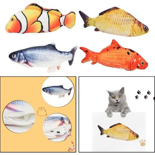 Flippity Fish Toy Electric Floppy Fish Cat Dog Toy Moving Fish Catnip Toy