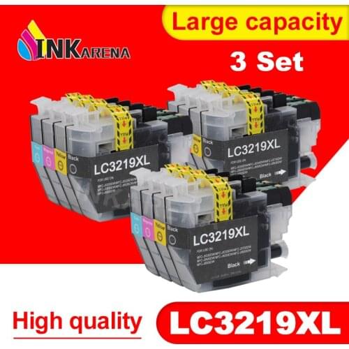 INKARENA 3set LC3219 Dye Ink Cartridge Compatible For Brother LC 3219 MFC-J5330DW MFC-J5335DW MFC-J5730DW MFC-J5930DW Printers