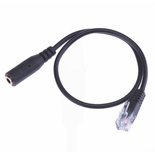 LBSC RJ9/RJ10 to 3.5mm Female Headset Adapter Cable Stereo Converter Telephone Cord for iPhone Cisco IP Phones 7931G 7940 7941