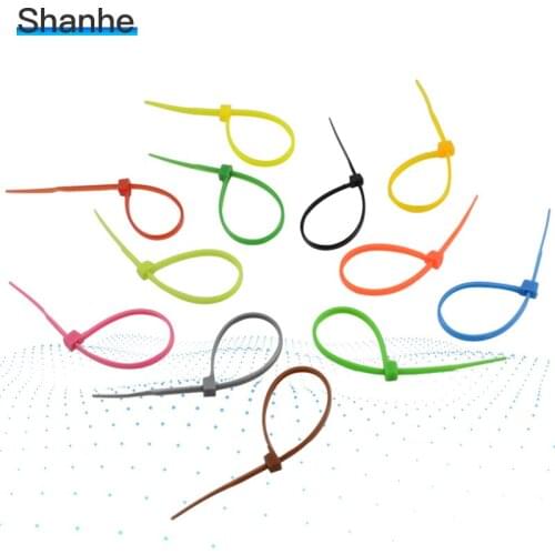 3*100mm Self-Locking Nylon Cable Ties 100Pcs/Pack Colorful Cable Zip Tie Loop Ties For Wires Tidy And Sort Colours 11Colors