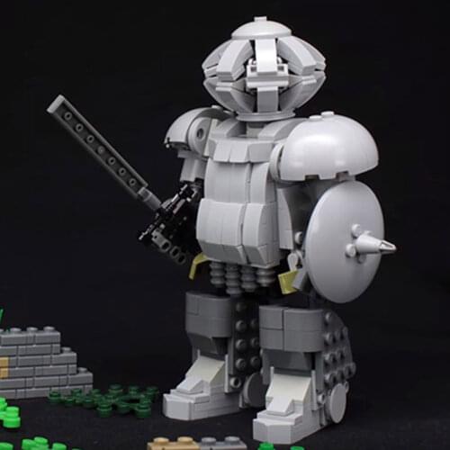 MOC Building Block Maker Combat Warriors Mecha Knight Assembly Model Childrens Toy DIY Building Blocks Birthday Gift