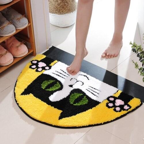 Cat mat doormat absorbent foot mat bathroom doormat antiskid mat entrance hall kitchen bedroom carpet household bathroom mat