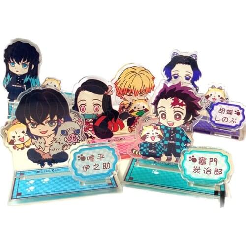 Cosmile Anime Demon Slayer Kimetsu No Yaiba Kamado Tanjirou Shinobu 2-Sides Acrylic Stand Figure Model Display cosplay New C