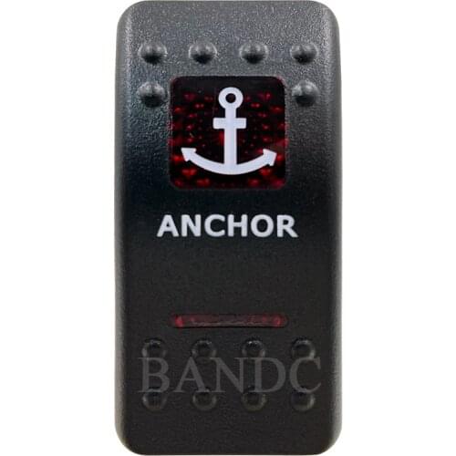 Cover Cap Only！ANCHOR Rocker Switch Cover Cap Red Window Labeled for Car Boat Truck ARB Carling NARVA Control Cap Accessories