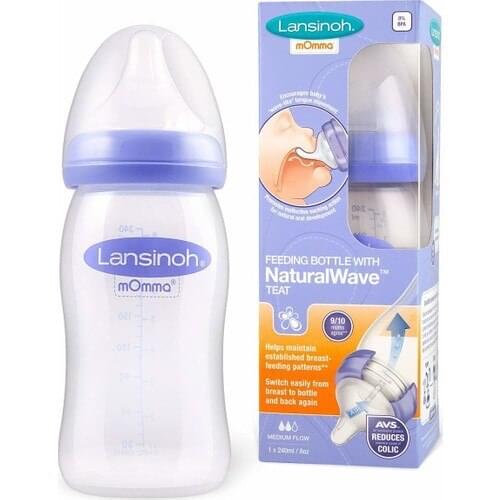 Lansinoh Natural Wave Baby Bottle 240 Ml