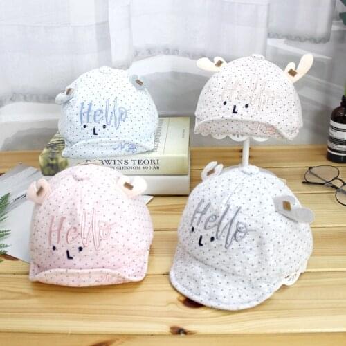 BabYa Store Boys Cotton Baseball Cap Fashion Newborn Baby Hat Cute Girls Outdoor Sun Caps (Suit for 0-6 Months Babies)