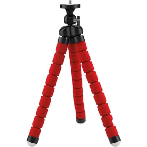 Mini Tripod for Phone Tripe Yg300/Yg230 Projector Camera Portable Tripod Can Be Bent (Red)