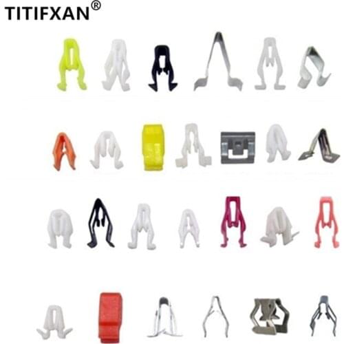 Mixed Auto Dashboard Audio DVD, CD,Center Console Panel Metal Fastener Screw Rivet For Lada All Cars Clip Set