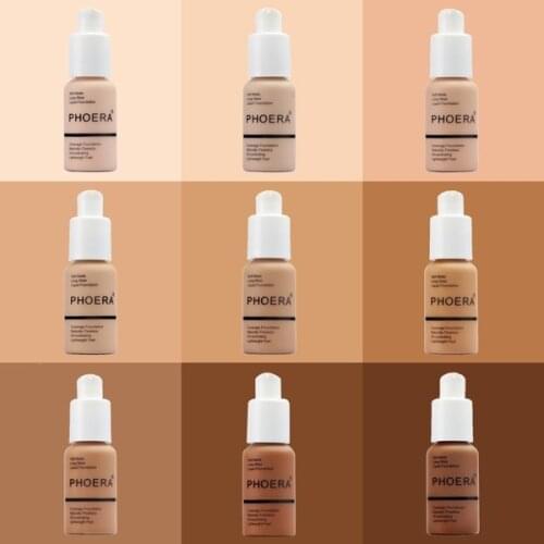New Matte Oil Control Concealer Liquid Phoera Foundation Pallet Shadows Makeup Pallete Far Paleti Sombras Skin Care Face Base