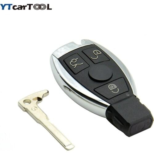 New 3 Buttons Smart Remote Key for Mercede Benz with NEC Chip 315/433MHz Optional Supports Car Models After Year 2000