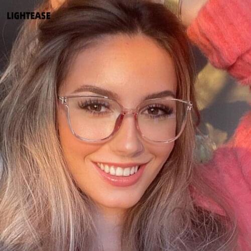 Anti Blue Light Blocking Glasses Women Transparent Computer Glasses Womens Eyeglass Frames TR90 Optical Clear Eyewear Vintage
