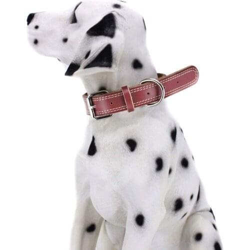 Top Quality Genuine Luxury Leather Dog Collar Pet Collar for Small Medium Large puppies Leather Collar