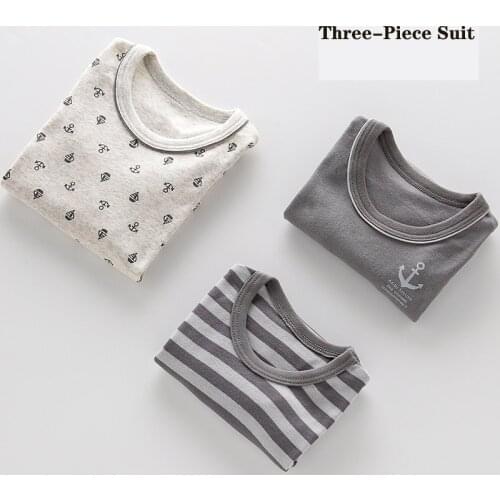 Pajamas for Children Spring Autumn Winter Boys Girls Pajamas Cotton Sleepwear Kids Children Sleepwear Thermal Underwear Worsted