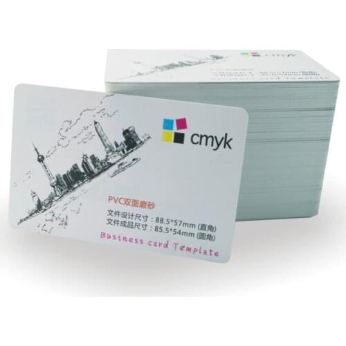 Custom white pvc plastic frost Business Card /print card /waterproof/ name/visiting card / custom business card printing