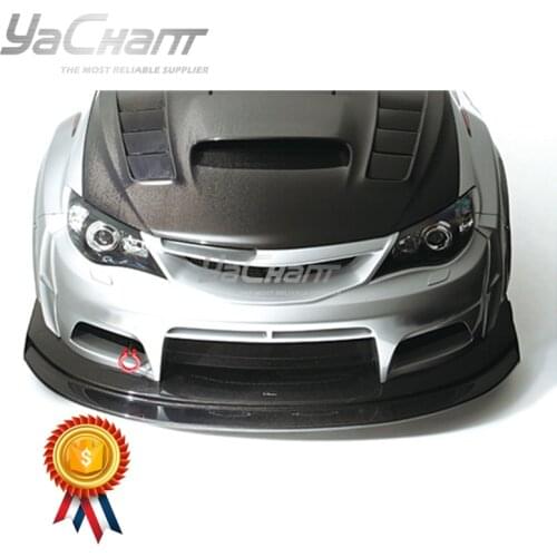 Carbon Fiber Wide Front Bumper Undertray For 2008-2014 Impreza GVB GRB STI VS Ver. Style Front Lip with Diffuser