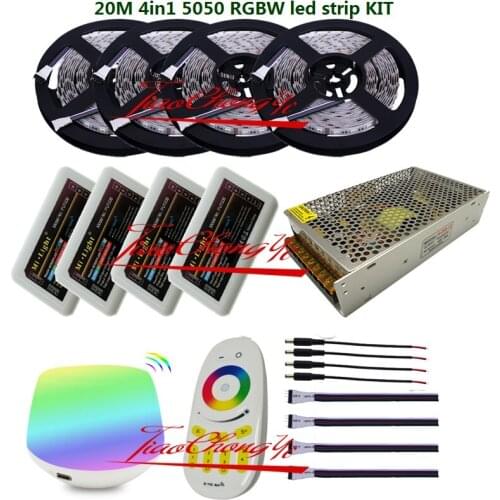 5-20M 5050 4 in1 300led RGBW led strip+4 zone Remote controller+ WiFi controller 100% Brand New