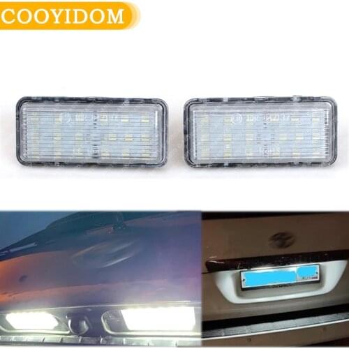 COOYIDOM LED Car Number License Plate Light Kit White For Toyota Lexus LX470 GX470Land Cruiser 120 200 Prado Land Error Free