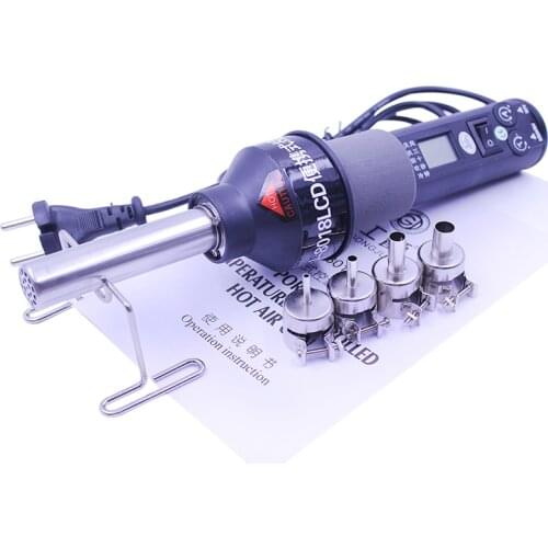 Heat Gun 8018 450W LCD Display Temperature Adjustable Soldering Rework Station Hot Air Gun For IC SMD Desoldering Welding Repair