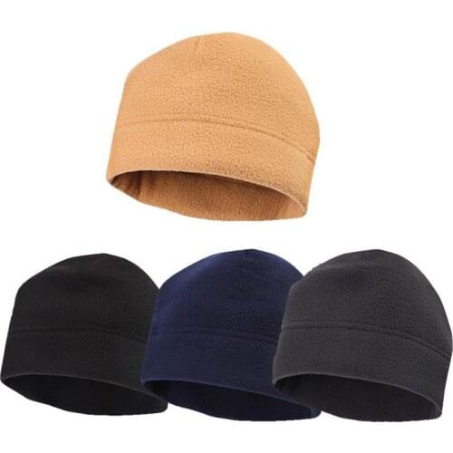 Outdoor fleece sports cap men and women camping hiking hat fishing riding hunting warm and windproof winter hat