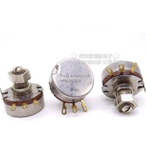 [VK] CENTRALAB imports RV4LAYSA501A single ring 500 O handle band with lock potentiometer switch