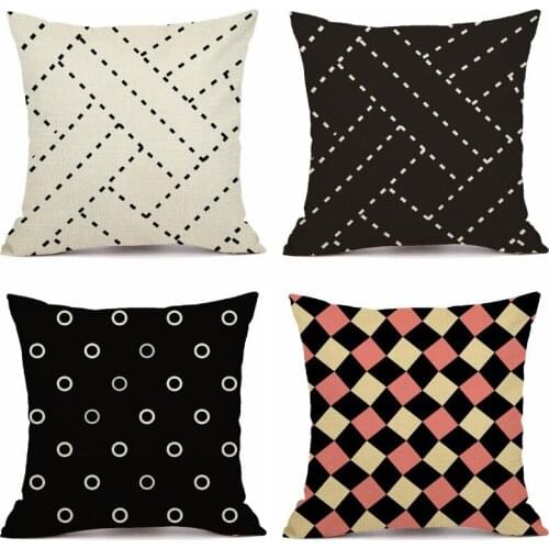 XUNYU Colorful Geometric Pillowcase Sofa Square Decorative Throw Pillow Cover Car Cushion Cover 45X45cm AC171