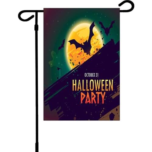 Funny Halloween Double-sided 3D printed Flag house flag&garden flag Halloween party Flags Hanging House Decoration style-7