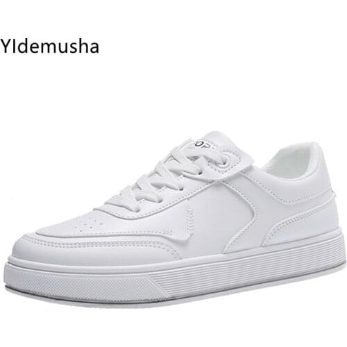 2021 New PU Womens Sports Shoes White Female Sneakers Casual Spring Autumn Basket Tennis Platform Flat Running Vulcanize Shoes