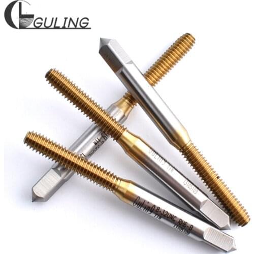 10PCS HSSE With Tin Forming Tap UNC 2-56 3-48 4-40 5-40 6-32 8-32 10-24 12-24 1/4 5/16 3/8 7/16 1/2 Machine Screw Thread Taps