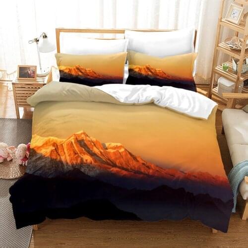 3D Super beauty of natural wonders Duvet Cover Set 3pcs Thicken Bed Linen Pillowcases US/AU Size Children Adult Bedding Set
