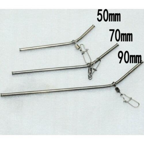 5 Pcs/Set Small copper tube balance Brass Tube Balance Connector Fish Tackle Anti Tangle Booms Sea Fishing 5/7/9CM