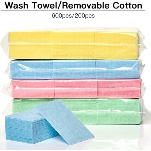 60PCS Lint Free Wipes Napkins Nail Polish Remover Gel Nail Wipes Nails Polish Art Cleaning Remover Manicure Tools