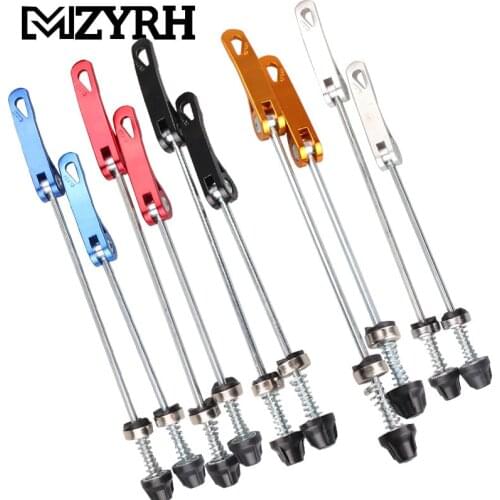 1 Pair Bicycle Adaptor Quick Release Bicycle Front Rear Wheel Hub Skewers Quick Release Ultralight Aluminum Road Bike Shaft