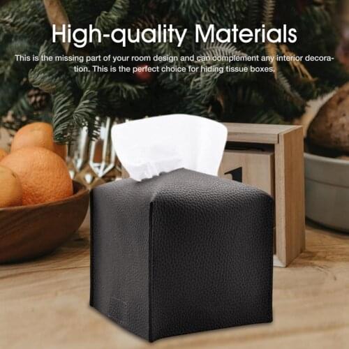 Car-Carrying Toilet Home Bathroom Desktop PU Pumping Tissue Box PU Leather Living Room Cute Ins Creative Simplicity