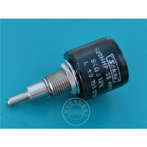 Used sakae S20HHP-3S-4982 5K 3 turns multi-turn wirewound potentiometer switch
