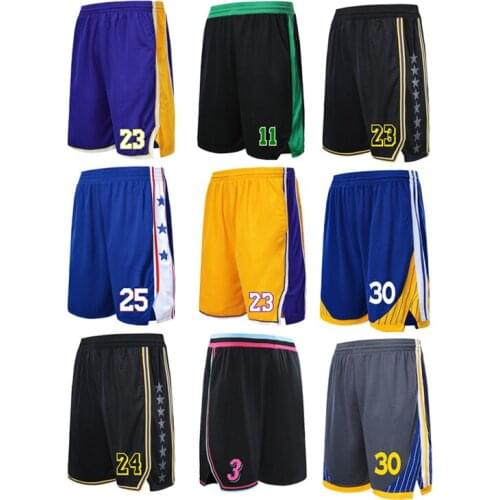Basketball shorts loose ribbon number character more exercise shorts