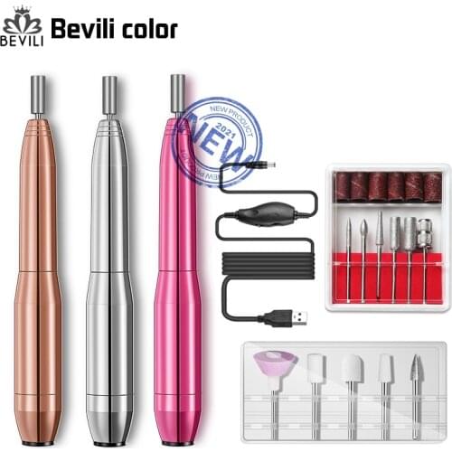 Electric Nail Drill Machine 20000RPM Pedicure Manicure Drill Set Milling Cutters Set Nail Polishing Equipment HD95