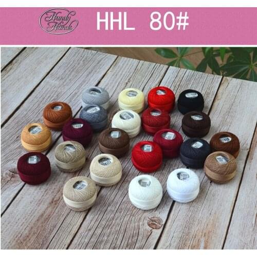 HHL cotton lace line Woven Crochet hook /Shuttle NO.80 10g/roll 168meters thickness 0.2-0.3mm