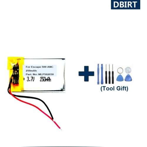 Tools Gift + 250mAh MLP502030 Battery For Motorola Escape 500 ANC 800 SH040 SH043 Bluetooth Headset Handsfree Batterie AKKU